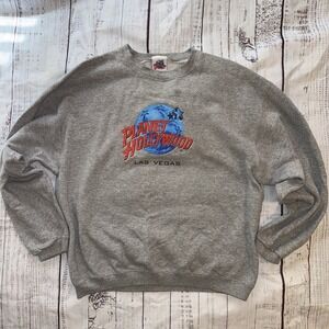Vintage 90s Planet Hollywood Las Vegas Crewneck Sweatshirt Mens Large
